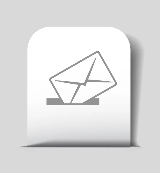 Pictografía del icono de correo — Vector de stock