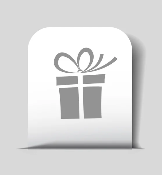 Pictografía del icono del regalo — Vector de stock