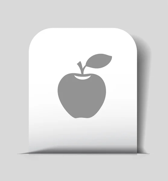 Piktogramm des Apfelsymbols — Stockvektor
