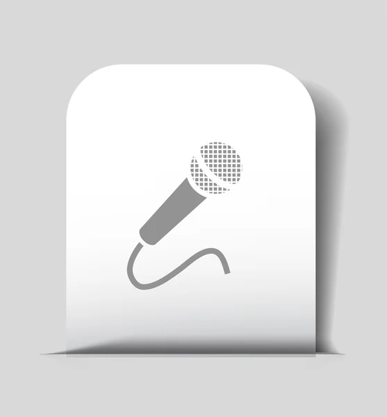 Znak ikonu mikrofonu — Stockový vektor