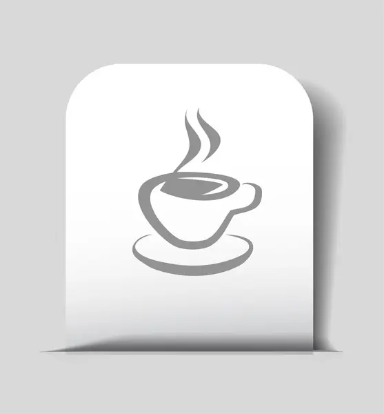 Pictograph van cup pictogram — Stockvector