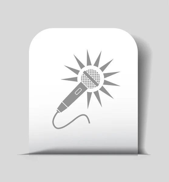 Microphone icon sign — Stock Vector