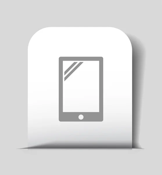 Pictograph van pictogram tablet — Stockvector