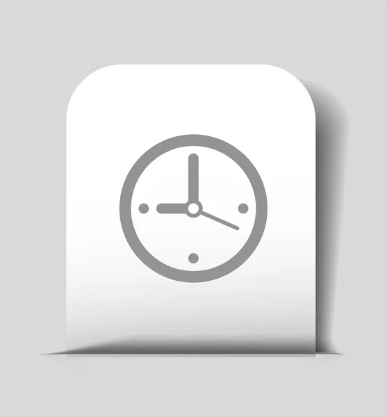 Pittogramma dell'icona dell'orologio — Vettoriale Stock