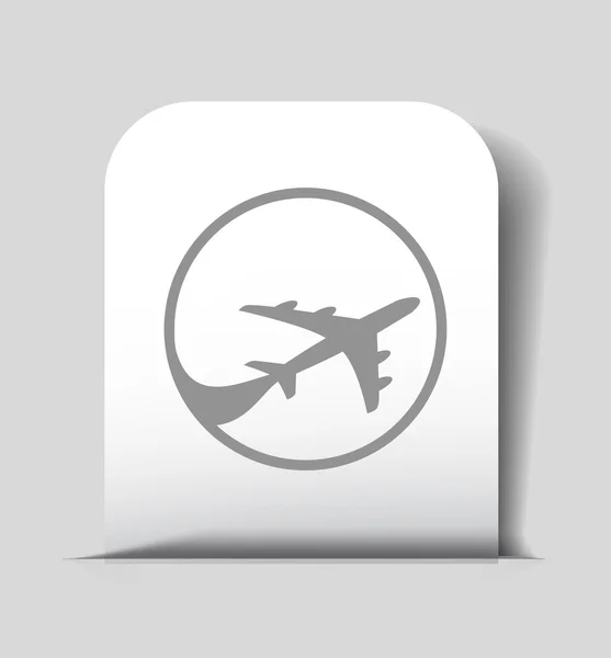 Pictografía del icono del avión — Vector de stock