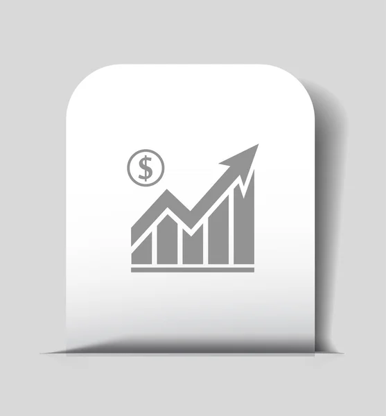 Pictograph av diagram ikon — Stock vektor