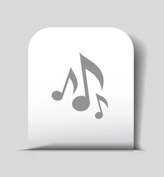 Піктограма музичної ноти — стоковий вектор