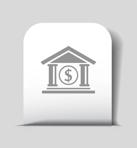 Pictograph av bank-ikonen — Stock vektor