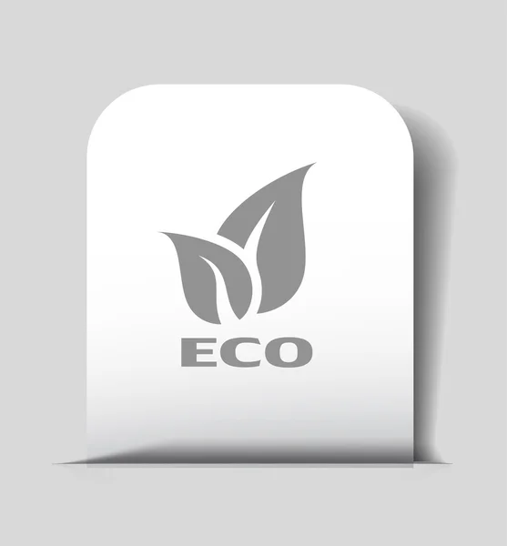 Pictograph of eco icon — Stock Vector