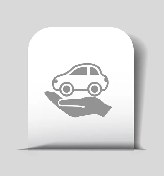 Pictograph of car icon — Stock Vector