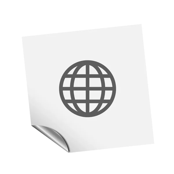 Pictograma do ícone do globo — Vetor de Stock