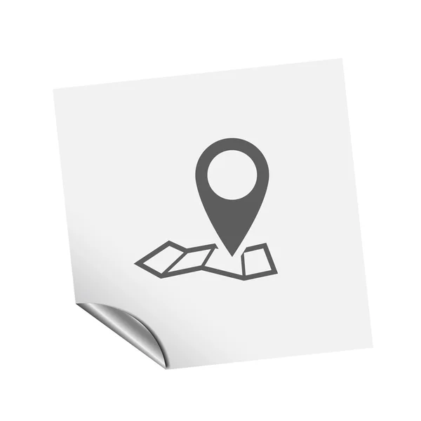 Pin no ícone do mapa —  Vetores de Stock