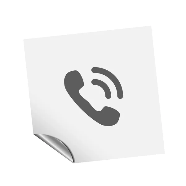 Pictograph van telefoonpictogram — Stockvector