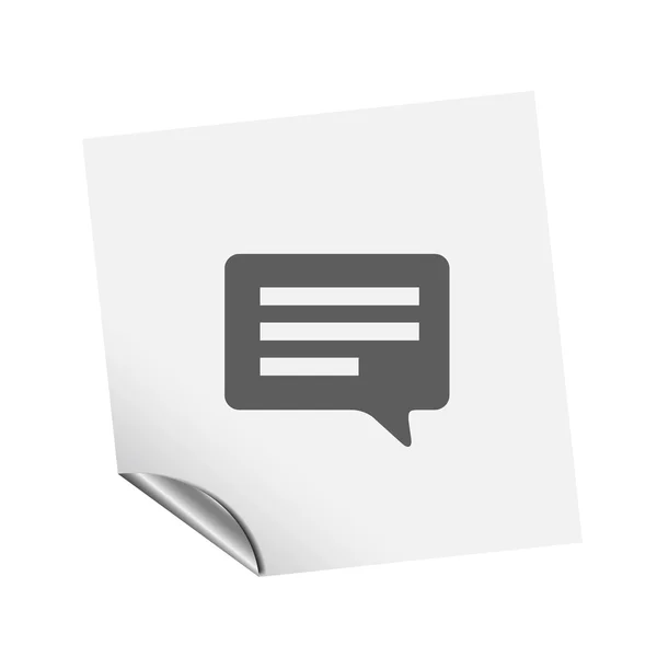 Message or chat icon — Stock Vector