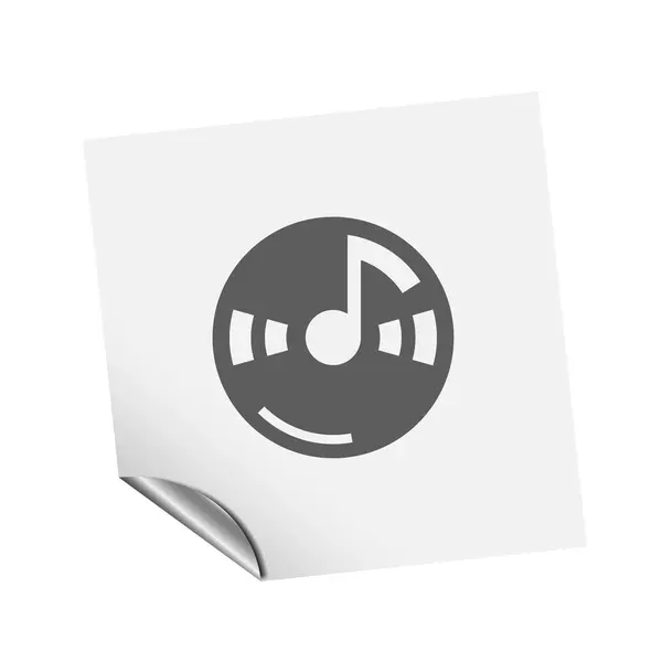 Pictografía de la nota musical — Vector de stock