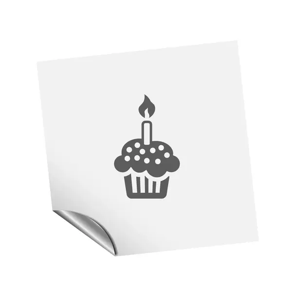 Pictograph of cake icon — Stock Vector