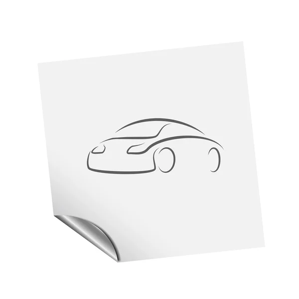 Pictograph of car icon — Stock Vector