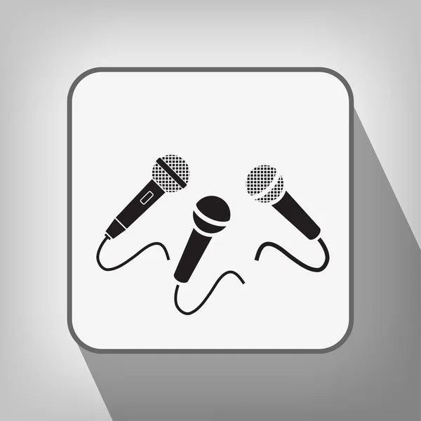 Microphones icon design — Stock Vector