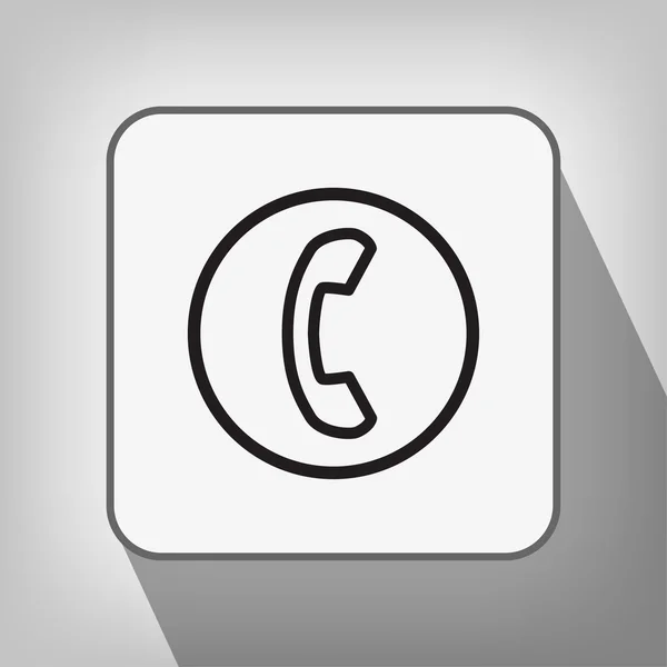 Pictograph van telefoonpictogram — Stockvector