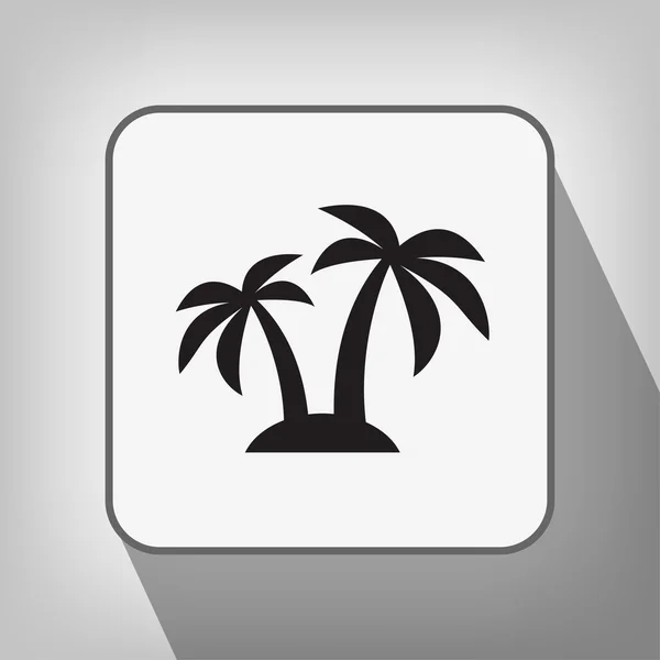 Pictograph of island icon — Stock Vector