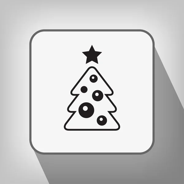 Pictograph van kerstboom — Stockvector