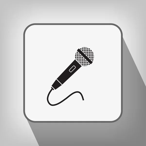 Icône de microphone signe — Image vectorielle