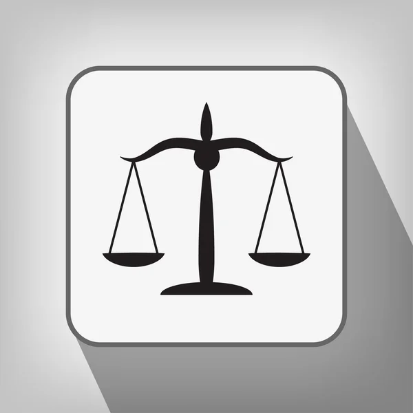 Pictograph van Justitie schalen — Stockvector