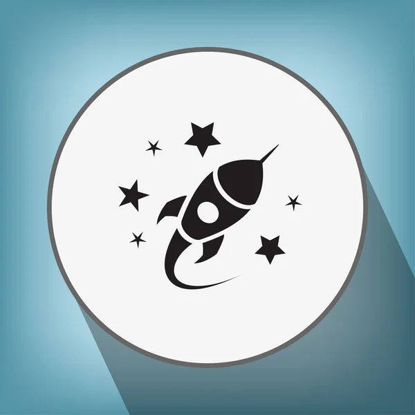 Rocket icon sign — Stock Vector