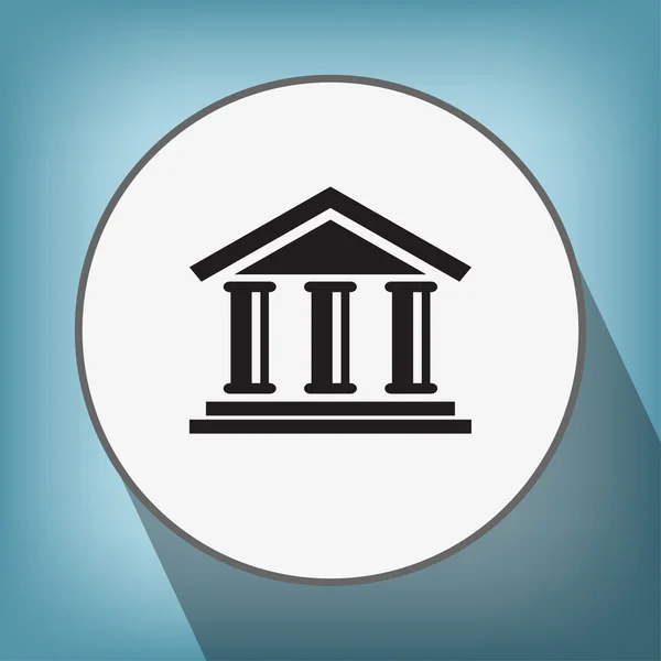 Pictografía del icono del banco — Vector de stock