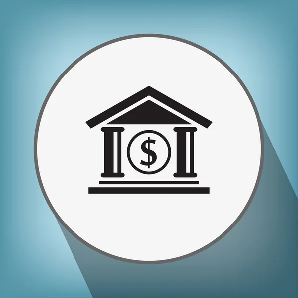 Pictograma do ícone do banco — Vetor de Stock