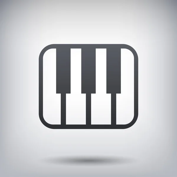 Pictogramme du clavier de musique — Image vectorielle