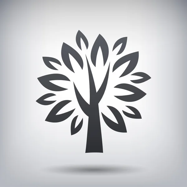 Pictografía del icono del árbol — Vector de stock