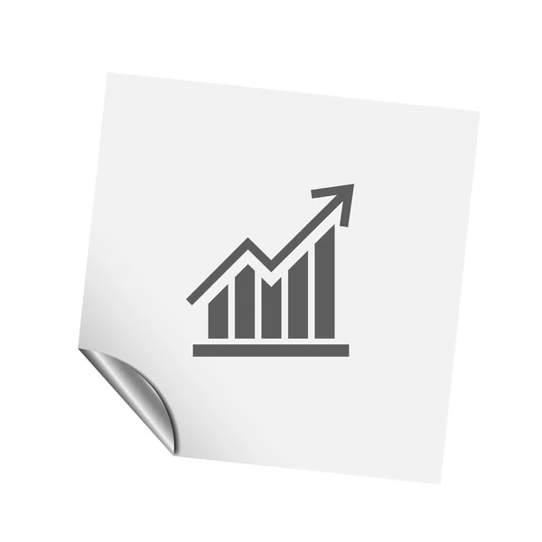 Pictograph av diagram ikon — Stock vektor