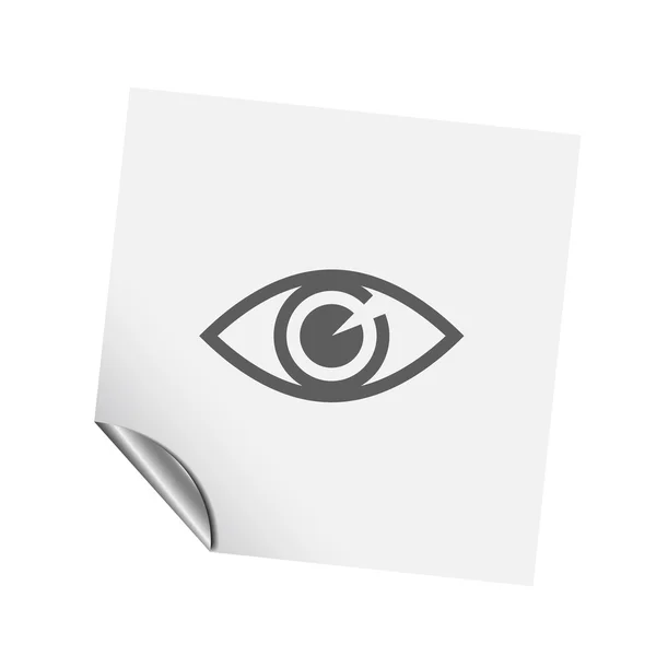 Pictograph of eye icon — Stock Vector