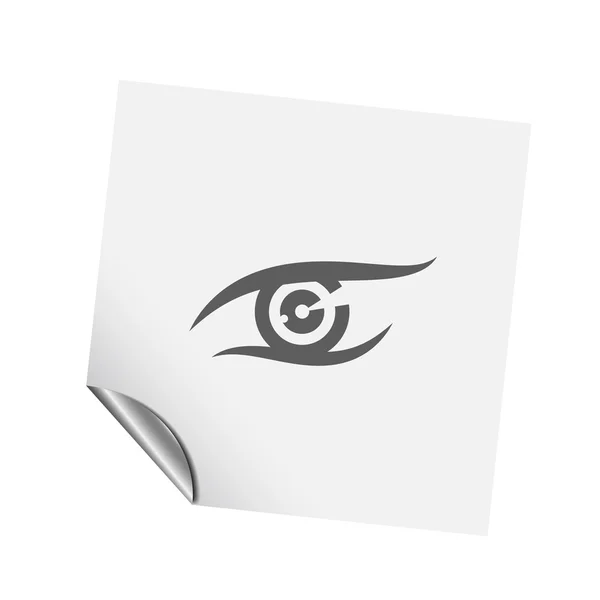 Pictograph of eye icon — Stock Vector