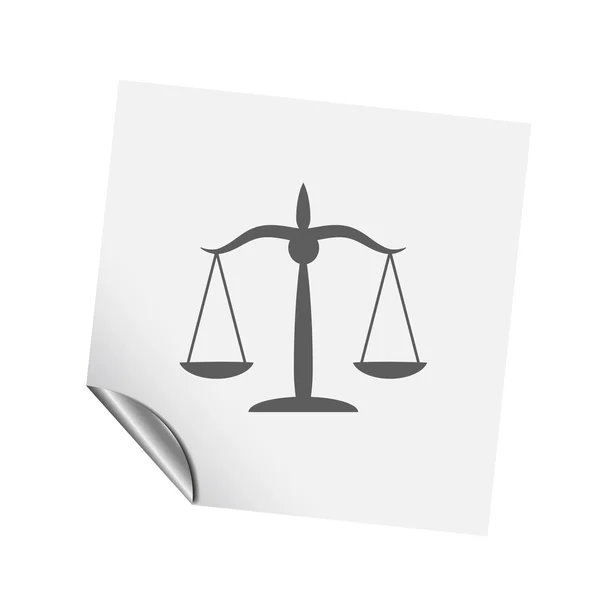 Pictograph van Justitie schalen — Stockvector