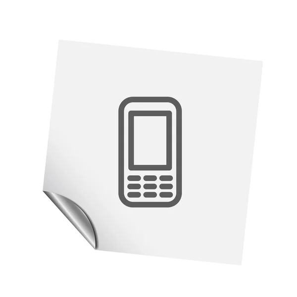 Piktogramm des mobilen Symbols — Stockvektor