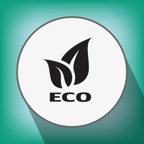 Pictograph of eco icon — Stock Vector