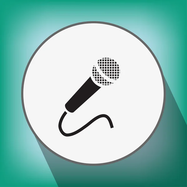 Signo de icono del micrófono — Vector de stock