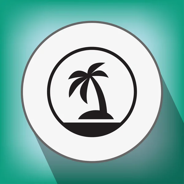 Pictograph av ön ikon — Stock vektor