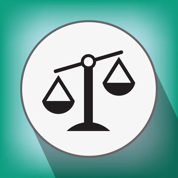 Pictograph van Justitie schalen — Stockvector