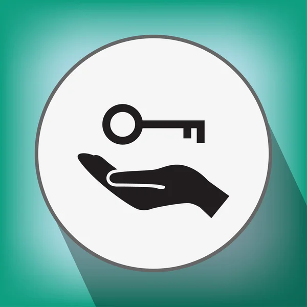 Pictograph van sleutel-pictogram — Stockvector