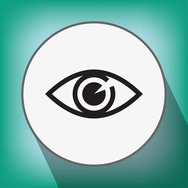 Pictograph of eye icon — Stock Vector