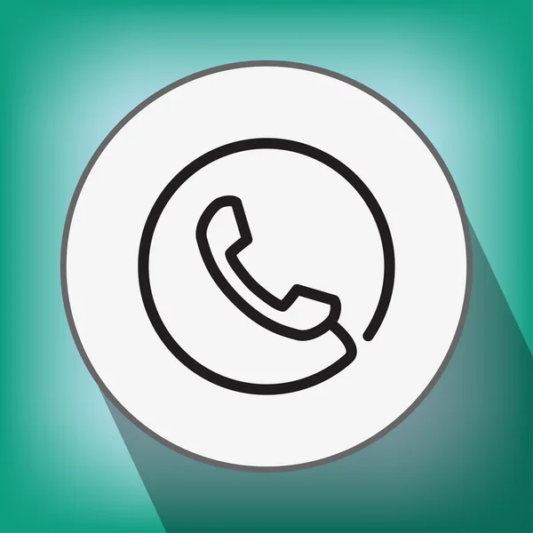 Pittogramma dell'icona del telefono — Vettoriale Stock