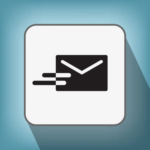 Пиктограф значка почты — стоковый вектор