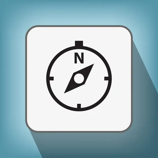 Pictograph av kompass-ikonen — Stock vektor