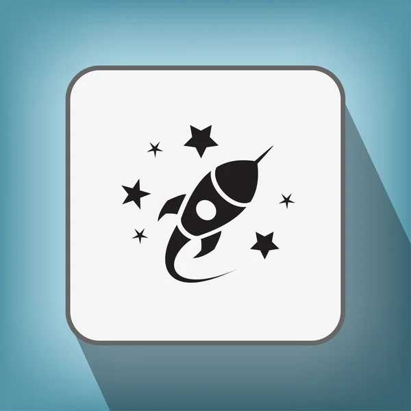 Raket pictogram teken — Stockvector