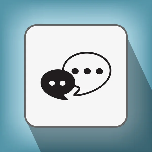 Піктограма повідомлення або балачки — стоковий вектор