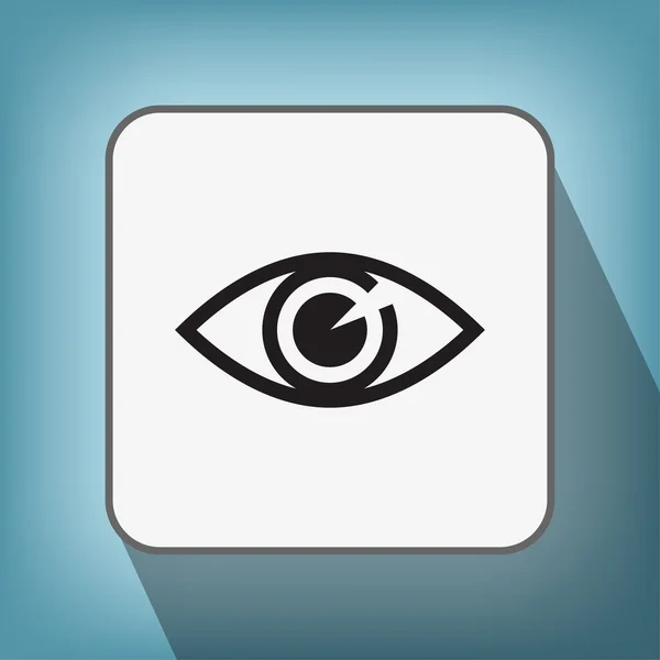 Pictograph of eye icon — Stock Vector