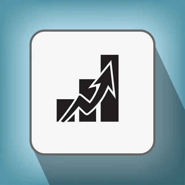 Pictograma do ícone gráfico — Vetor de Stock